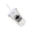 16 oz Class of 2025 Reusable BPA Free Plastic Tumbler with Lid & Straw